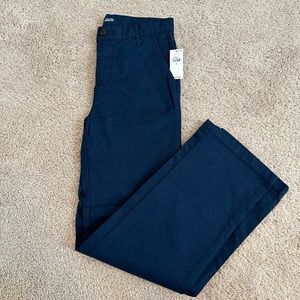NWT Old Navy Boys Straight Leg Tech Pants Navy Size 10